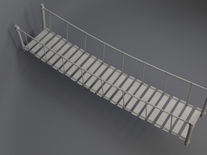 rope bridge Modelo 3D