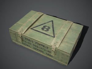 army grenade box 3D मॉडल