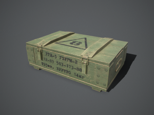 army grenade box Modelo 3D