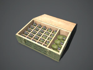 army grenade box 3D Model