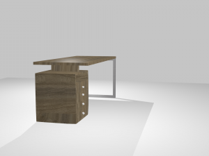 desk - very low poly - game ready Modelo 3D