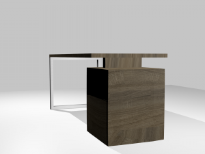 desk - very low poly - game ready Modelo 3D