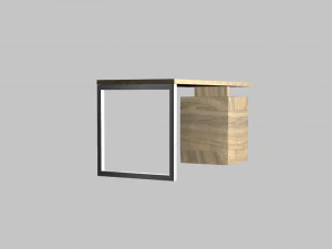 desk - very low poly - game ready 3D Model