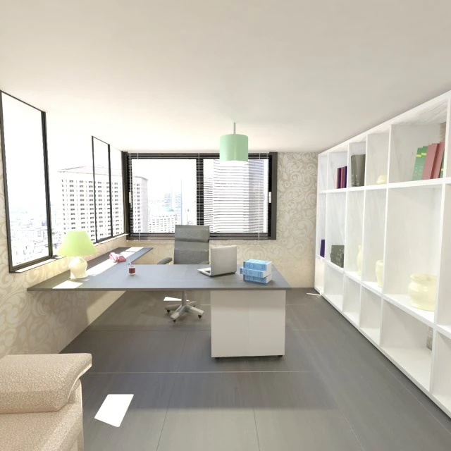 modern office interior 3D Model .c4d .max .obj .3ds .fbx .stl .blend 