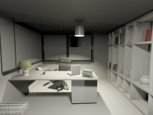 modern office interior 3D 모델
