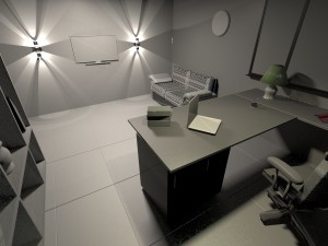 modern office interior 3D 모델