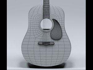 acoustic guitar comet Modelo 3D