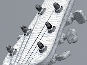 acoustic guitar comet Modelo 3D
