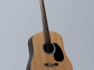 acoustic guitar comet 3D Model