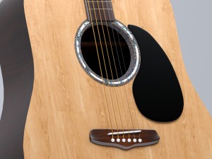 acoustic guitar comet Modelo 3D