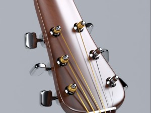 acoustic guitar comet Modelo 3D