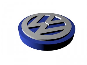 volkswagen logo Model 3D