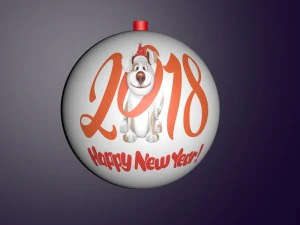 bola de natal Modelo 3D