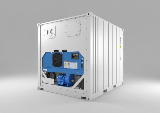 container - 10 reefer 3D Model .c4d .max .obj .3ds .fbx .stl .blend 