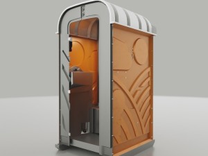 chemical toilet 3D-Modell