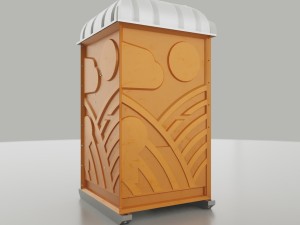 chemical toilet 3D-Modell