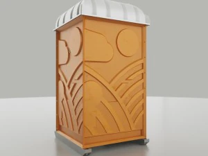 chemical toilet 3D Model