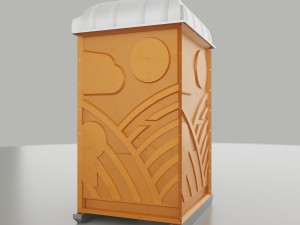 chemical toilet 3D-Modell