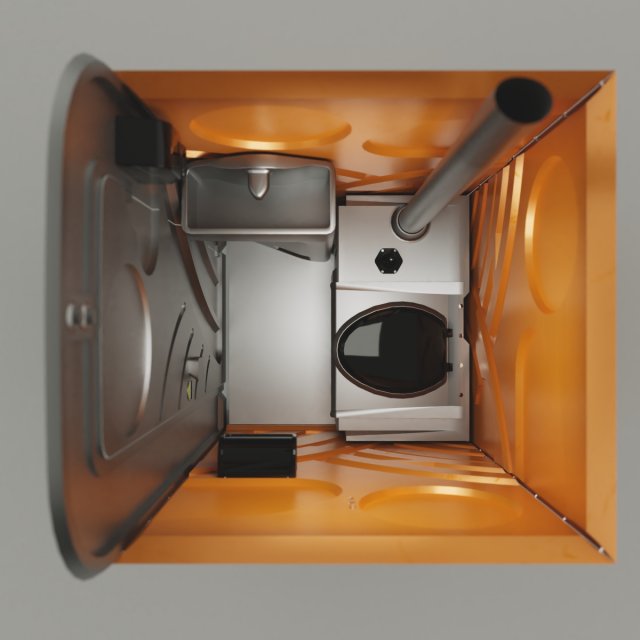 chemical toilet 3D-Modell .c4d .max .obj .3ds .fbx .stl .blend 