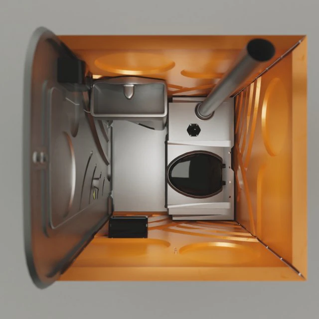 chemical toilet 3D Model .c4d .max .obj .3ds .fbx .stl .blend