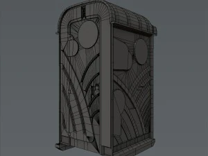 chemical toilet 3D Model