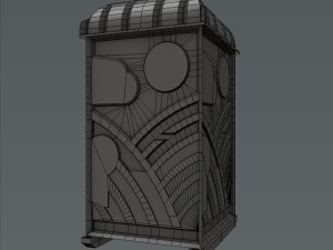chemical toilet 3D-Modell