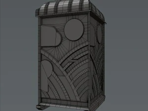 chemical toilet 3D Model