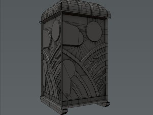 chemical toilet 3D-Modell