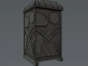 chemical toilet 3D Model