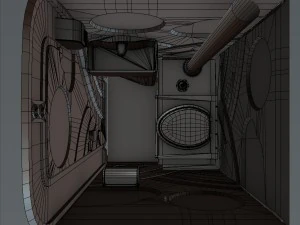 chemical toilet 3D Model