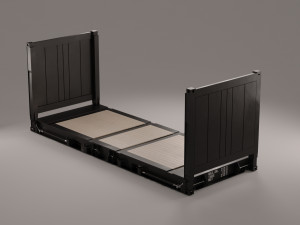 container - 20flatrack 3D 模型