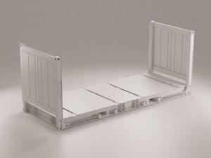 container - 20flatrack 3D 模型