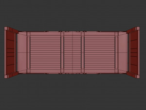 container - 20flatrack 3D 模型