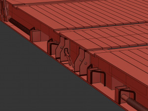 container - 20flatrack 3D 模型