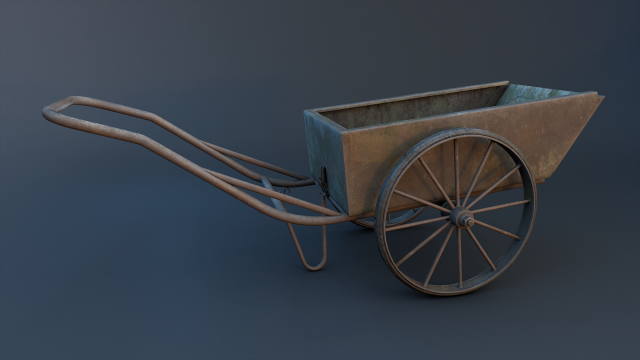 pushcart 3Dモデル .c4d .max .obj .3ds .fbx .stl .blend 