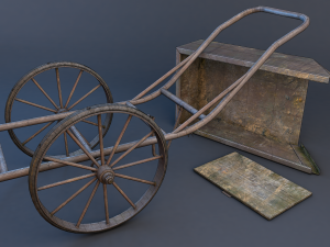 pushcart 3Dモデル