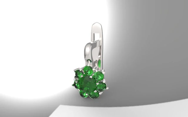 earring gems 3D Model .c4d .max .obj .3ds .fbx .stl .blend 