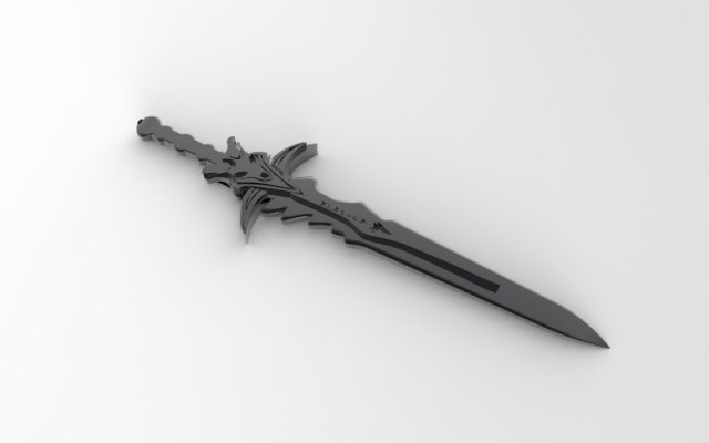 frostmourne arthas menethil 3D Model .c4d .max .obj .3ds .fbx .stl .blend 