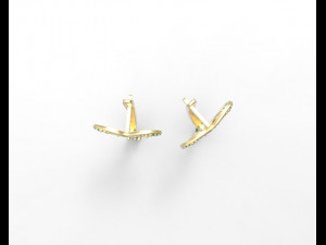 heart earrings Modelo 3D