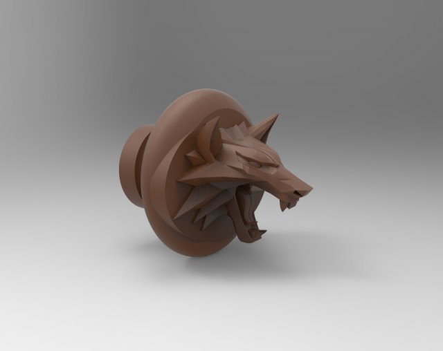Witcher wolf Model 3D .c4d .max .obj .3ds .fbx .stl .blend 