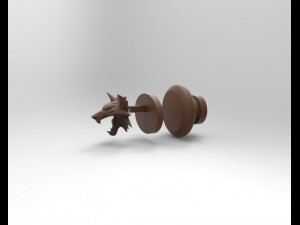 Witcher wolf Model 3D