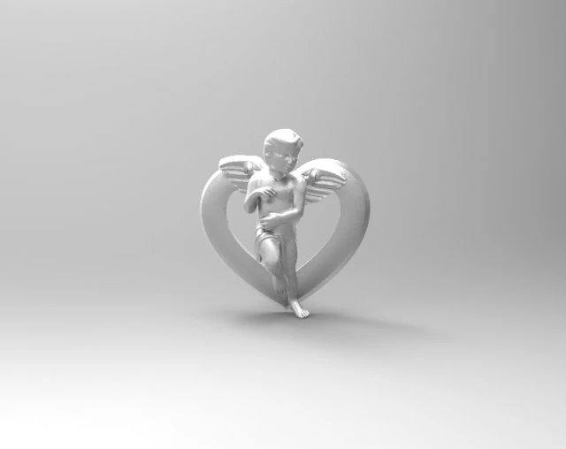 carnation earrings - angel 3D Model .c4d .max .obj .3ds .fbx .stl .blend