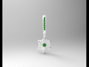 snow earrings Modelo 3D