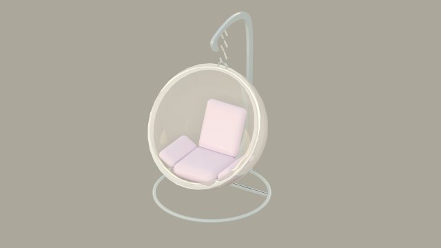 pendant chair 3D Модель .c4d .max .obj .3ds .fbx .stl .blend 