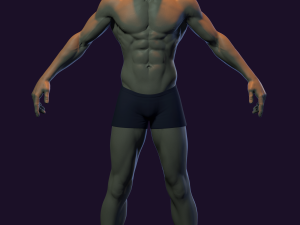 male basemesh for production 3D Модель