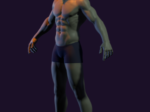 male basemesh for production 3D Модель
