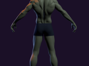 male basemesh for production 3D Модель