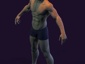 male basemesh for production 3D Модель