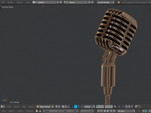 microphone retro 3Dモデル