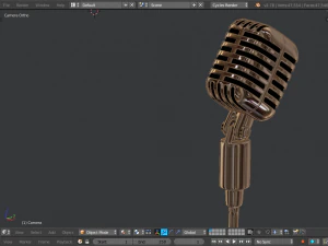 microphone retro 3D Model
